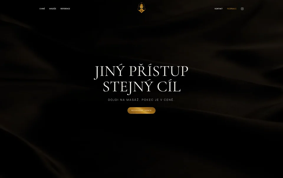 Ukázka webu Kajry Massage